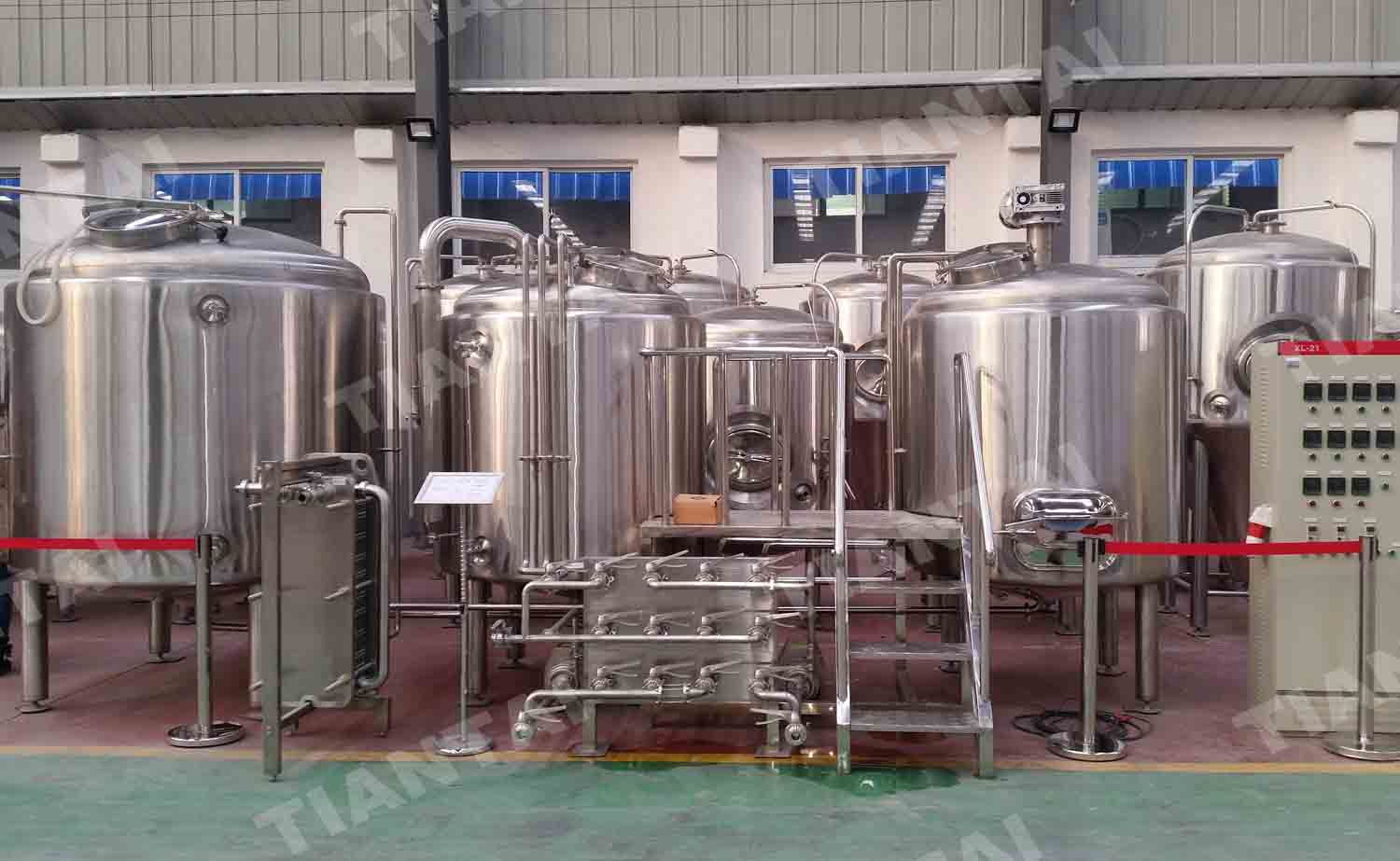 12 HL Two Vessel Brewhouse Equipment TianTai® 2150HL brewery
